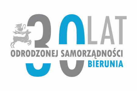 Logo 30-lecia Odrodzonej Samorządności Bierunia